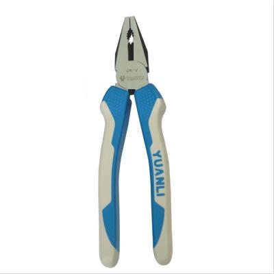 China Industrial Bilateral Polish And Bilateral Black Paint Heavy Duty Combination Pliers With PVC Handle for sale