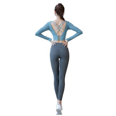 China Breathable Tracksuit Bra And Pants Tracksuit Shorts Seamless Sport Panties And Yoga Wear Gym Clothing Woman Fitness Set for sale