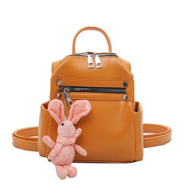 China Lady Anti-theft Bag Women Korean style mini 2021 Hot Super Fresh New Fashion All Matching PU Leather Bookbag Mini Backpack For Girl for sale