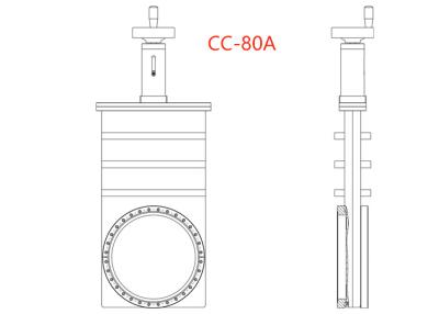 China El CE fácil manual manual industrial de la instalación DN80 de la válvula de puerta de la cuba aprobó en venta