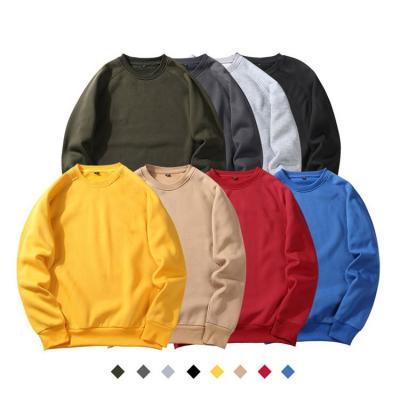 China Wholesale Custom 100% Polyester Crewneck Solid Color Blank Sweatshirts Anti Shrink For Men for sale