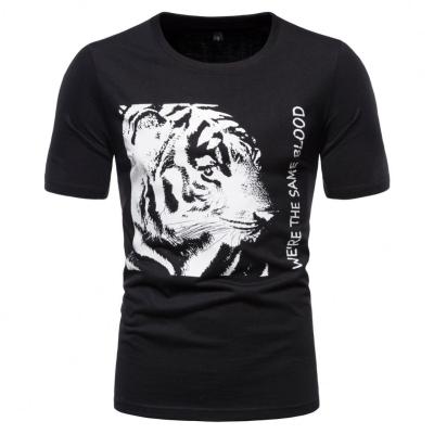 China 2021 Anti-wrinkle Tiger Tees Latest Casual T-shirt designs for mens shirts for men 2021 stylish shirt for men for sale