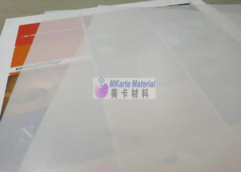 China Transparent Uncoated Overlay PC Plastic Sheet For Normal PC Card Production for sale