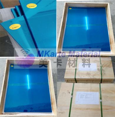 China Customerizedgrootte Licht Matte Finish Laminated Steel Plate voor pvc-Kaartlaminering Te koop