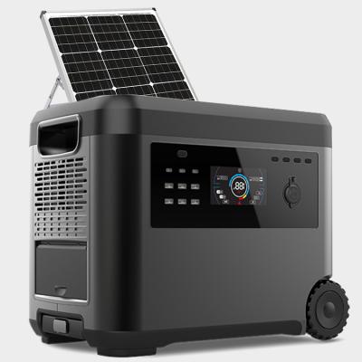 China POPOWER 50/60hz LiFePO4 Hot Sales 2400W PD100W Power Station Outdoor MINI Solar Generator Cordless Charging Portable Battery for sale