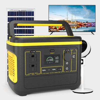 China POPOWER Outdoor Station 110v 220v Power Bank Backup 600W 1000W Cordless AC Backup Portable Solar Generator for sale