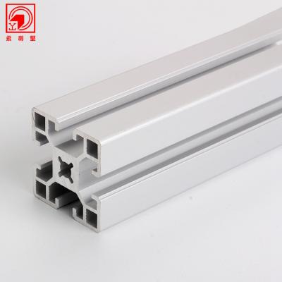 China Transport Tools Build Material Industrial Track Anodized Silver T Slot Aluminum Extrusion Profile for sale