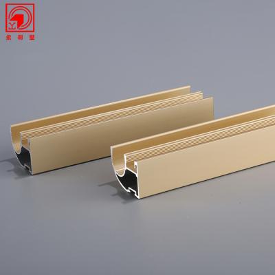 China Industry Aluminum Profile 6063 Handle Extrusion Profile For Wardrobe Sliding Door for sale