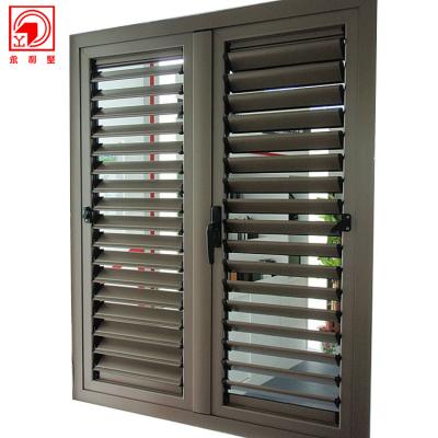 China Adjustable Interior Aluminum Alloy Aluminum Alloy Security Awning Shutter Window for sale