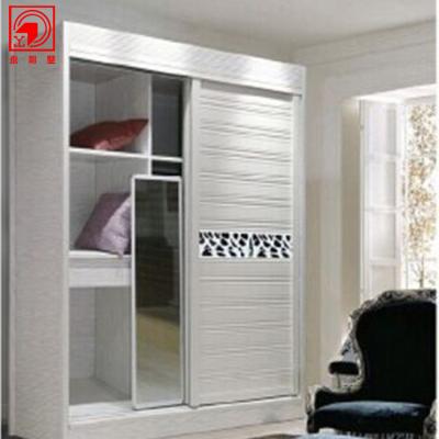 China Yonglijian All Aluminum 2 Door Customized Wardrobe With Mirror for sale