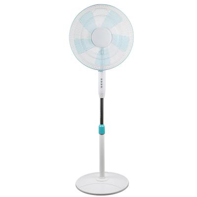 China 90 degree swing and 60 tilt tilt 3 blade special wind speed high quality modern style five degree luxury standing fan for sale