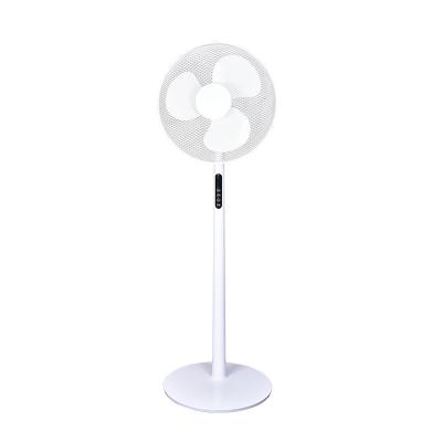 China New Model Elegant Design 7.5H Quiet Timer Swing 90 Degree And Tilt 60 Degree 16 Inch Pedestal Stand Fan With Remote for sale