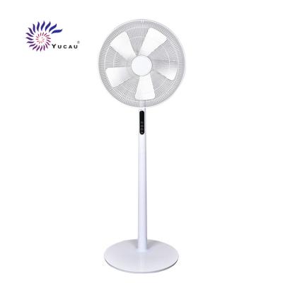 China Newest Household Fan Electric Pedestal Fan 220v 60w Standing Fans Swing 90 Degree And Tilt 60 Degree With Remote Control for sale