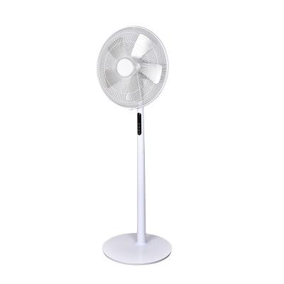 China 90 Degree Swing And Tilt 60 Degree Home Appliance Stand Fan Pedestal Fan Sleek Design 60W Digital Control Standing Silent Fan With Remote for sale