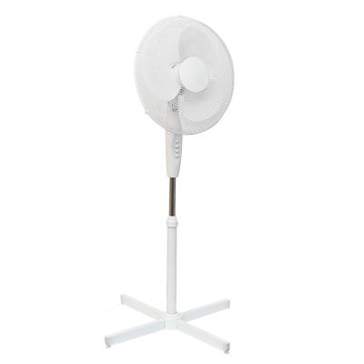 China 90 Degree Oscillation and Tilt 60 Degree Low Price Cross Base Standing Fan 16inch Adjustable Plastic Floor Fans for sale