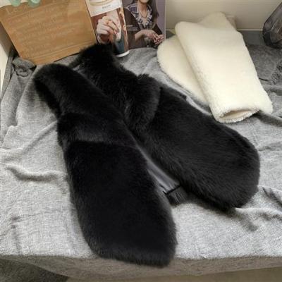 China Apparel 100%, Custom Real Leather Fur Coat Women, Long Fur Vest Breathable China Supplier Popular Women Colorful for sale