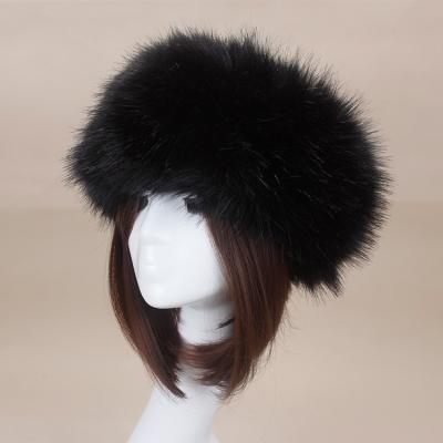 China Autumn Cozy Thick Headband Faux Fur Hair Accessories Girls Fluffy Fur Headbands for sale