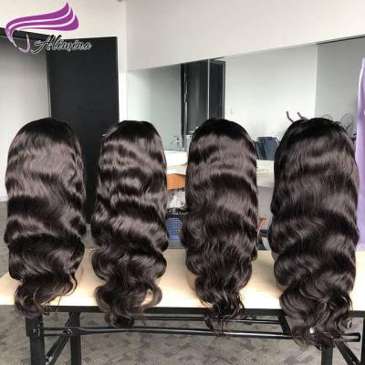 China Alimina Full End Wholesale 180% Density HD Lace Front Wigs, Brazilian Hair Wigs Lace Front, Vrigin Hair Lace Wigs For Black Women for sale