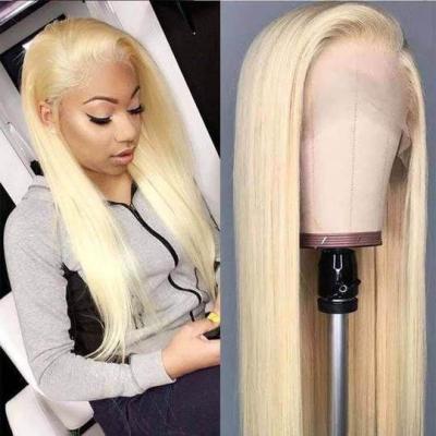 China Full End Alimina Wholesale 613 Human Hair Free Sample Soft And Smooth Blonde 613 HD Full Lace Wig for sale