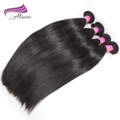 China Ending Alimina Christmas Promotion Free Full Sample 10A Grade Straight Bundle 100% Unprocessed Virgin Hair Wholesale for sale