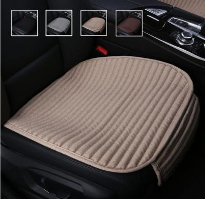 China Comforable Beige Car Seat Covers Cushions For Automobiles Universal Lower Seat Cover, Tan Driver Car Seat Protector for sale