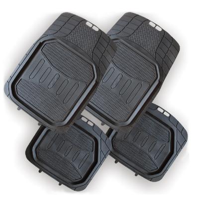 China Factory Custom 3/4/5 PCS PVC Anti-skidding.clean Car Floor Mat Universal Non-slip PVC Car Mats for sale