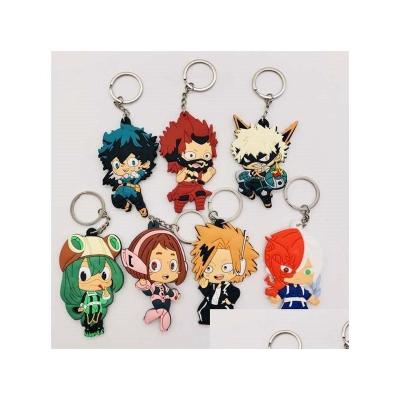 China Decoration 3D Figure Anime Trinket Gift Key Chain Key Chain Cartoons Rings 20Pcs Children Double Key China Putian Shoes PVC Cartoon Side Academia for sale