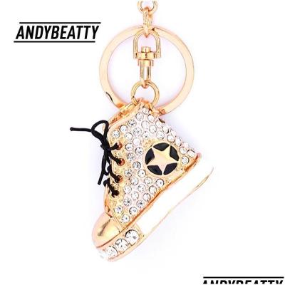 China As Picture 7Pcs Picture Key Rings Beatty Andy China Putian Shoes Shoes Bag Crystal Buckle Keychains Holder Rhinestone Pendant Purse for sale