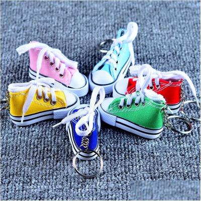 China Cute Key Chain China Putian Shoes Sneaker Mini For Tennis Unisex Keyring Throws Sneaker Shoes Fashion Canvas Shoes 3D Key Chain Sport for sale