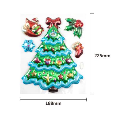 China Temporary Tattoo STICK Christmas Tree Window Glass Animals Dogs Cats Wall Sticker Frame for sale