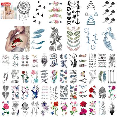 China Cute STICK Watercolor Space Star Mountain Unicorn Face Temporary Tattoo Stickers For Women Small for sale