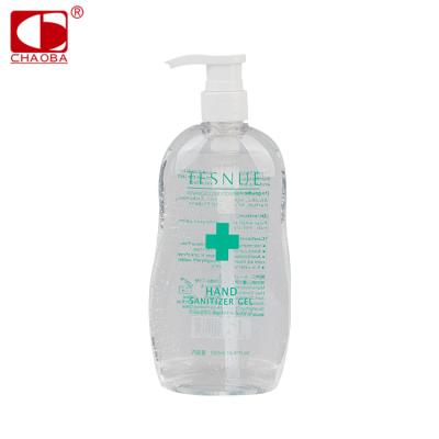 China CHAOBA 500ml Skin Disinfection 75% Alcohol Hand Base Cleaning Sanitizer Waterless Hand Wash Liquid Soap for sale