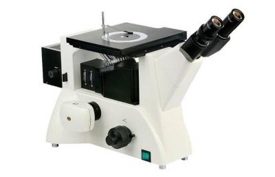 China DIC Trinocular Eyepieces Inverted Fluorescence Microscope , Inverted Optical Microscope  for sale