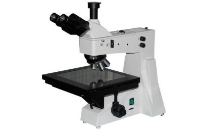 China Stereomicroscoop van Trinocular van de halogeenlamp de Rechte, Omgekeerde Metallurgische Microscoop  Te koop