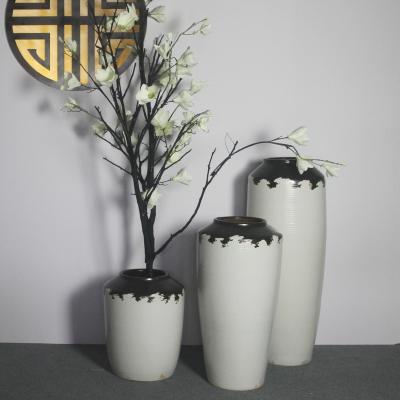 China Nordic Ceramic Vases Home Decor Art Deco Handmade Modern Big Vase Home Decor Ceramic and Porcelain Glazed Vases for sale