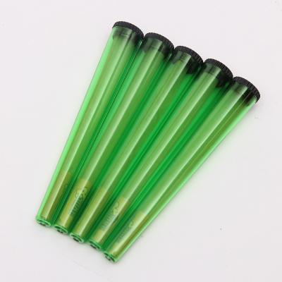 China Healthy Smoking Plastic Pre Cone 12*2cm Green for sale