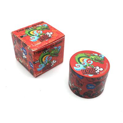 China Custom Cigarette Grinder ShengJu Brand Metal OEM Grinders For Smoking Accessories 40mm - RED Grinders Design for sale