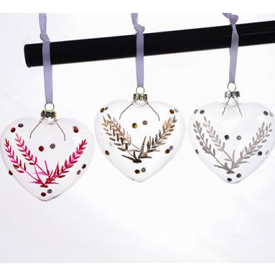 China Christamas Decoration Makers Supply Love Christmas Ball Transparent Christmas Opens Christmas Tree Decoration Pendant for sale