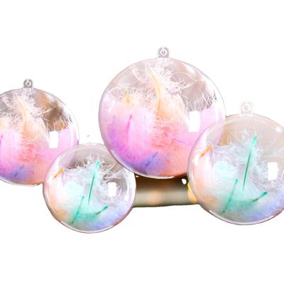 China Chirstmas Decor 2021 New Designed Clear Plastic Christmas Ball OrnamentsShatterproof Christmas Decoration Tree Balls for sale