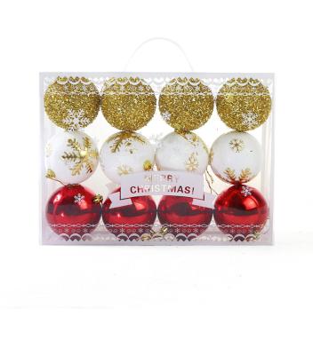 China 2021 Christamas Home Decoration Fashion Christmas Ball Unbreakable Plastic Christmas Tree Ornament Ball Set Mixed Christmas Ball kerstballen for sale