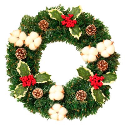 China 2021 Handmade Decoration Cheap Door Hanging Outdoor Home Decoration Navidad Personalized Christmas Garland Decoration Guirlanda De Natal for sale