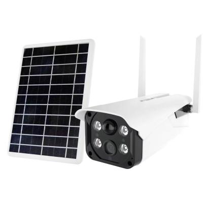 China Human Motion Tracking 3MP Solar Camera With Battery Operated Support IP Rechargeble Bullet 4G Two Way Audio for sale