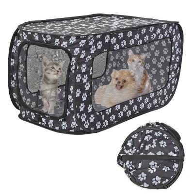 China Puppy Kennel Rectangular Breathable Dogs Portable Folding Portable Room Kennel Pet Cat Dog Play Tents Pet Tent Dog Cage Playpen Barrier Tunnel for sale