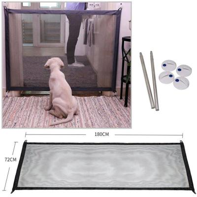 China Portable Viable Pet Barrier Folding Mesh Net Dog Separation Guard Breathable Pet Door Isolation Barrier Enclosure Dog Safety Supplies for sale