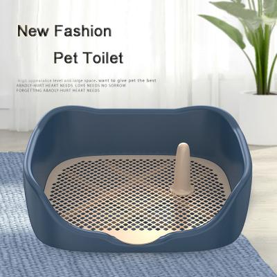 China Viable Portable Dog Toilet Pee Pad Double Layer Tray Cat Puppy TrayToilet Dog Training For Dogs Dogs Pets WC Toilet Cleaning Potty for sale