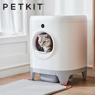 China PETKIT Cat Litter Box Fully Enclosed Intelligent Automatic Self Cleaning Scooping Machine Antisplash Pet Toilet Cat Litter Tray for sale