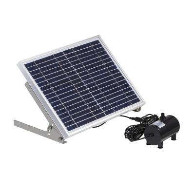 China 15W Fountain Pump Pond Brushless Solar Fountain Plastic Solar Powered Solar Pump for Bath/Garden and Bird Patio for sale