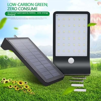 China Polycarbonate 36 LED Motion Sensor Waterproof Solar Light Outdoor Solar Led Garden Light Street Led Lighting for sale