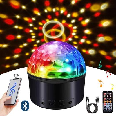 China Sound Activated Remote Control Theme Park Disco Ball Light LED Disco Ball Night Lamp 9 Colors Strobe Light for sale