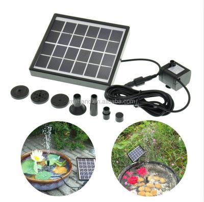 China Morden 6V 1.5W Solar Panel Powered Decorative Water Pump Fountain for sale